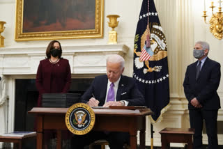 Biden ordering stopgap help as talks start on big aid plan