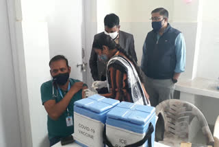 corona vaccine, health workers on first day, corona vaccine given to health workers, corona vaccine given in Jodhpur