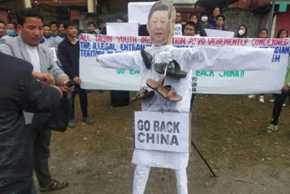 Arunachal protest against china