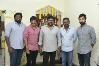 chiranjeevi with four directors of his next movies