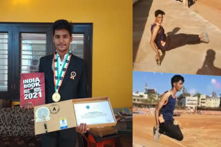 Hubli teenager creates a record in India book of Guinness in Skipping