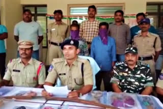 Venkatapuram police arrest two Maoist militia members in Mulugu district