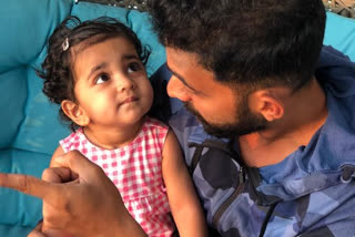 ajinkya rahane meets daughter aarya after 5 months share photo with him