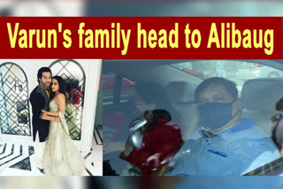 VaruSha wedding: Families snapped leaving for Alibaug