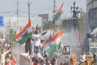Police use water cannons, lathicharge Congress rally in Bhopal