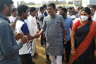 State level cricket tournament start in manthani, peddapalli district manthani