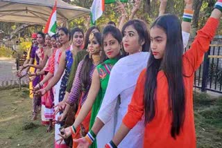 models photoshoot for republic day in ranchi