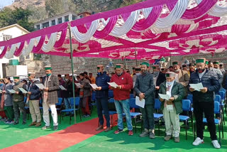 Newly elected panchayat representatives sworn in Rampur