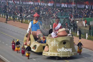 Chhattisgarh tableau participated in full-dress rehearsal on Rajpath