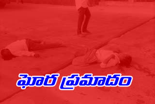 two persons dead in road accident at mancherial district