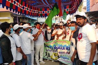 run for swachh warangal 2k run program inaugurated by warangal east mla nannapaneni narender at shiva nagar in warangal