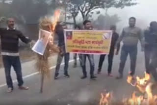 effigy-burn-bjp