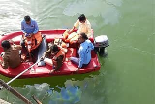 Uncontrolled car falls into river