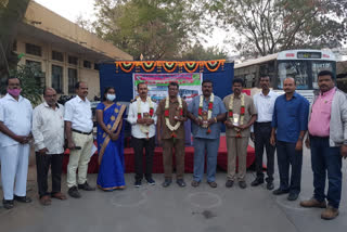 Drivers' Day was celebrated in Hyderabad. RTC officials lauded the services of drivers at the event