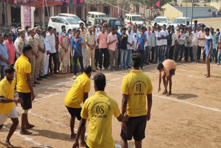 Sub division level kabaddi tournament in Manthani