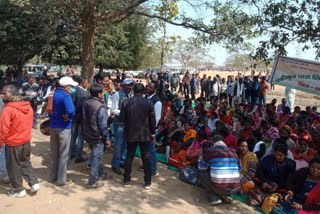 movement of para teachers continues in ranchi