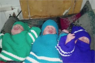 Woman gives birth to triplets baby in Kupwara area  of North Kashmir