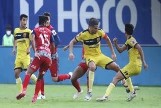 isl draw news  hyderabad with draw news  jamshedpur with draw news  ഐഎസ്‌എല്‍ സമനില വാര്‍ത്ത  ഹൈദരാബാദിന് സമനില വാര്‍ത്ത  ജംഷഡ്‌പൂരിന് സമനില വാര്‍ത്ത