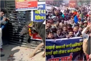 sweeper strike in Sriganganagar,  Safai workers strike in Sriganganagar