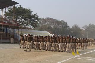 preparation for republic day parade in seraikela in dhanbad