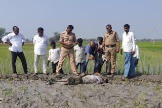 farmer died in agriculture field with current shock in thogita