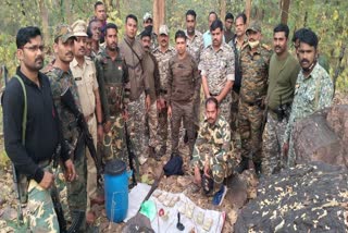 police-confiscate-ammunation-stored-by-naxals-in-forest