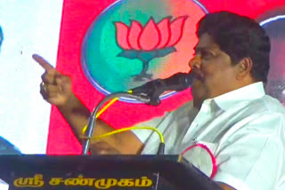 bjp ramalingam controversial speech about dmk leader Stalin