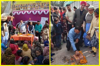 MLA Shivcharan Goyal inaugurates drinking pipeline in 8/35 cluster area of Moti nagar in Delhi