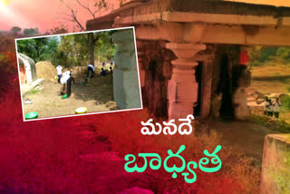 Restoration of ancient temples in Telangana by nallamala nature foundation