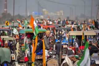 farmers tractor rally on republic day