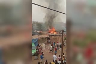 Destructive fire in Canal West Road slum