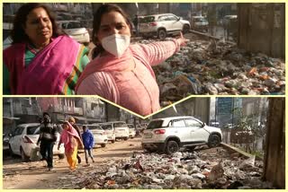 Residents upset due to garbage in Naraina village in Delhi