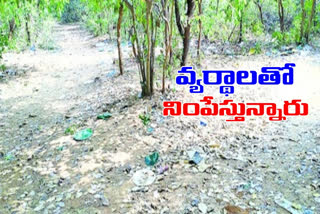 tourists spoiling forest areas with plastic wastage in mulugu district