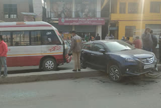 road accident in sundernagar near PNB Bank