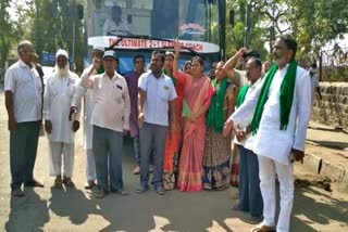farmers goes to bengluru to join famers parade