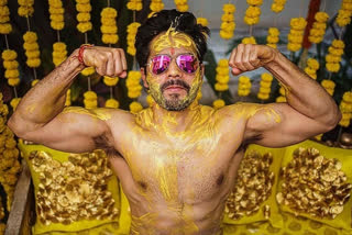 Varun Dhawan shares pictures from his Haldi ceremony