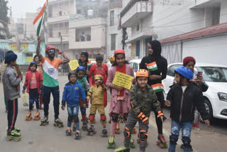 roller skating rally organized in varanasi