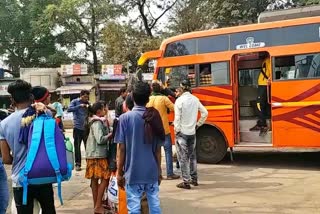 buses started operating from Raipur