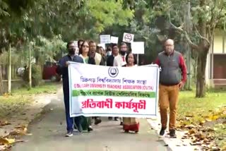 protest against vice chancellor