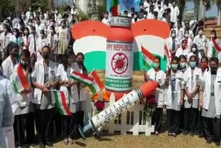 Saptagiri Hospital celebrates Republic Day in different ways