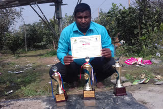 National_Award recived by a farmer of kharupetea