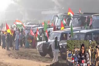 Farmers Tractor Rally in Bengaloor