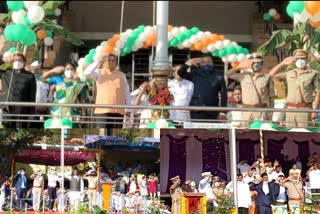 72nd Republic Day Celebration in Dharawad, Belagavi, Bellary