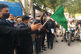 Bike awareness rally organized by DM office to maintain road safety in East Delhi