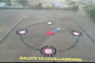 occasion of republic day Corona Warriors honored by dk more high school students in sangamner