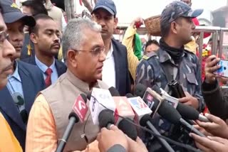 Dilip Ghosh worshiped at Tarapith