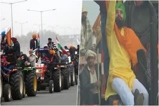 Security tightened in Delhi ahead of tractor rally  Tractor rally in Delhi  Farmers' protest  യുപിയിലെ ഗാസിപൂർ അതിർത്തി കർഷക സമരം വാർത്ത  കർഷകരുടെ ട്രാക്ടര്‍ റാലി പുതിയ വാർത്ത  യുപി ട്രാക്ടർ റാലി വാർത്ത