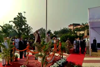 Chief Justice hoisted tricolor in Chhattisgarh High Court