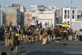 clash between farmers and police in akshardham