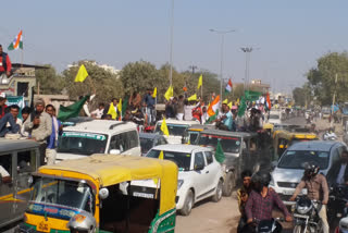 बीकानेर की ताजा हिंदी खबरें,Tractor rally organized in bikaner